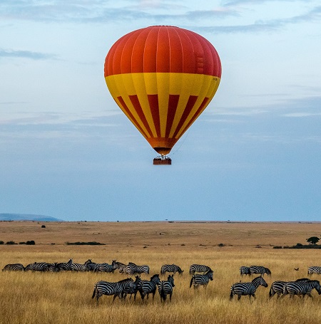 Best hot air balloon safari in Tanzania