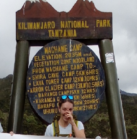 Kilimanjaro day hike to Machame camp on Machame route